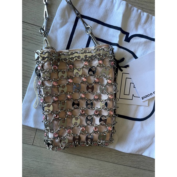 Paco Rabanne Light Pink 1969 Mini Shoulder Crossbody Bag - Picture 2 of 8